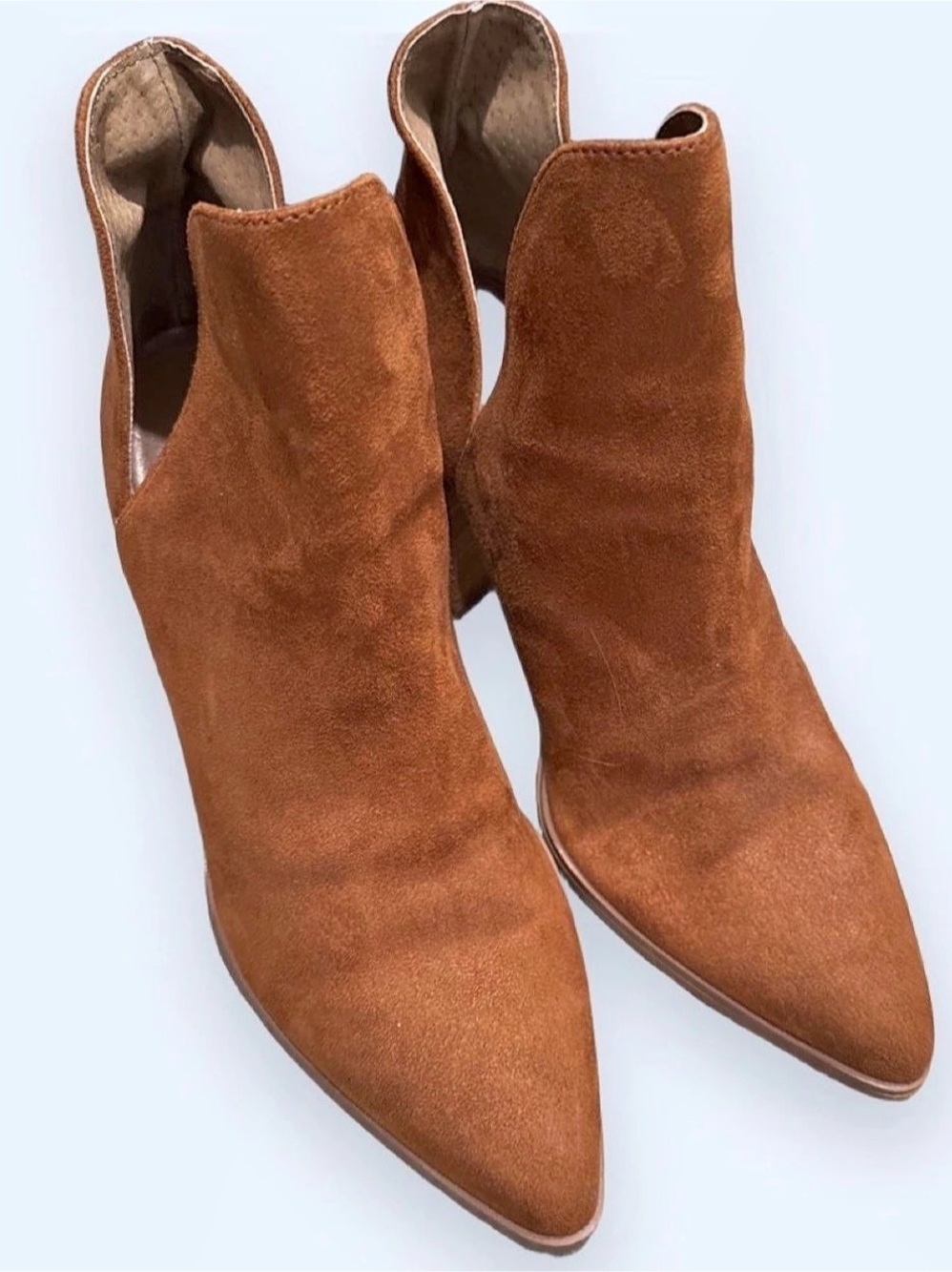 Steve Madden Bonny Pointed Toe Heeled Booties in Brown US 8M